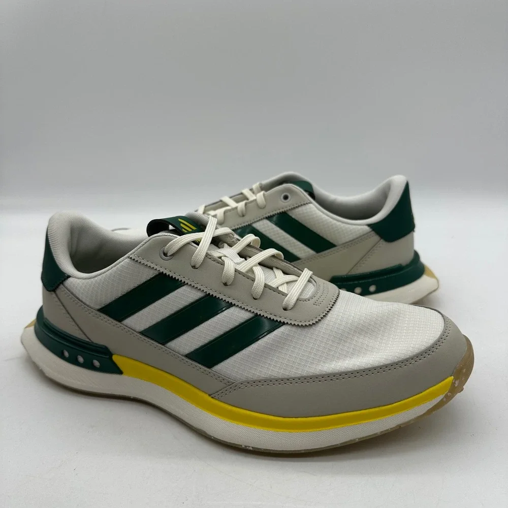 Adidas JI4030 Mens Size 9 S2G SL 24 White/Collegiate Green Spikeless Golf Shoes‎